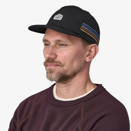 Patagonia Line Logo Ridge Stripe Funfarer Cap - Black