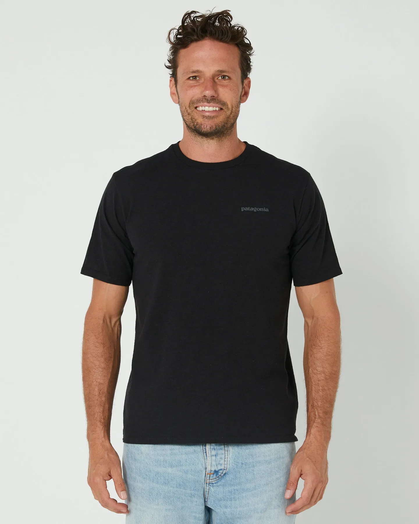 Patagonia Men's Flying Fish Responsibili-Tee - Black | SurfStitch