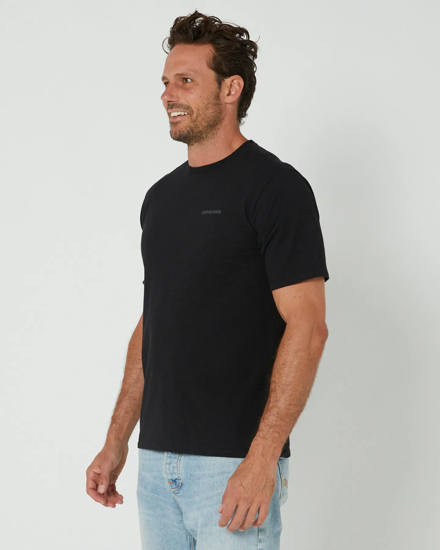 Patagonia Men's Flying Fish Responsibili-Tee - Black | SurfStitch