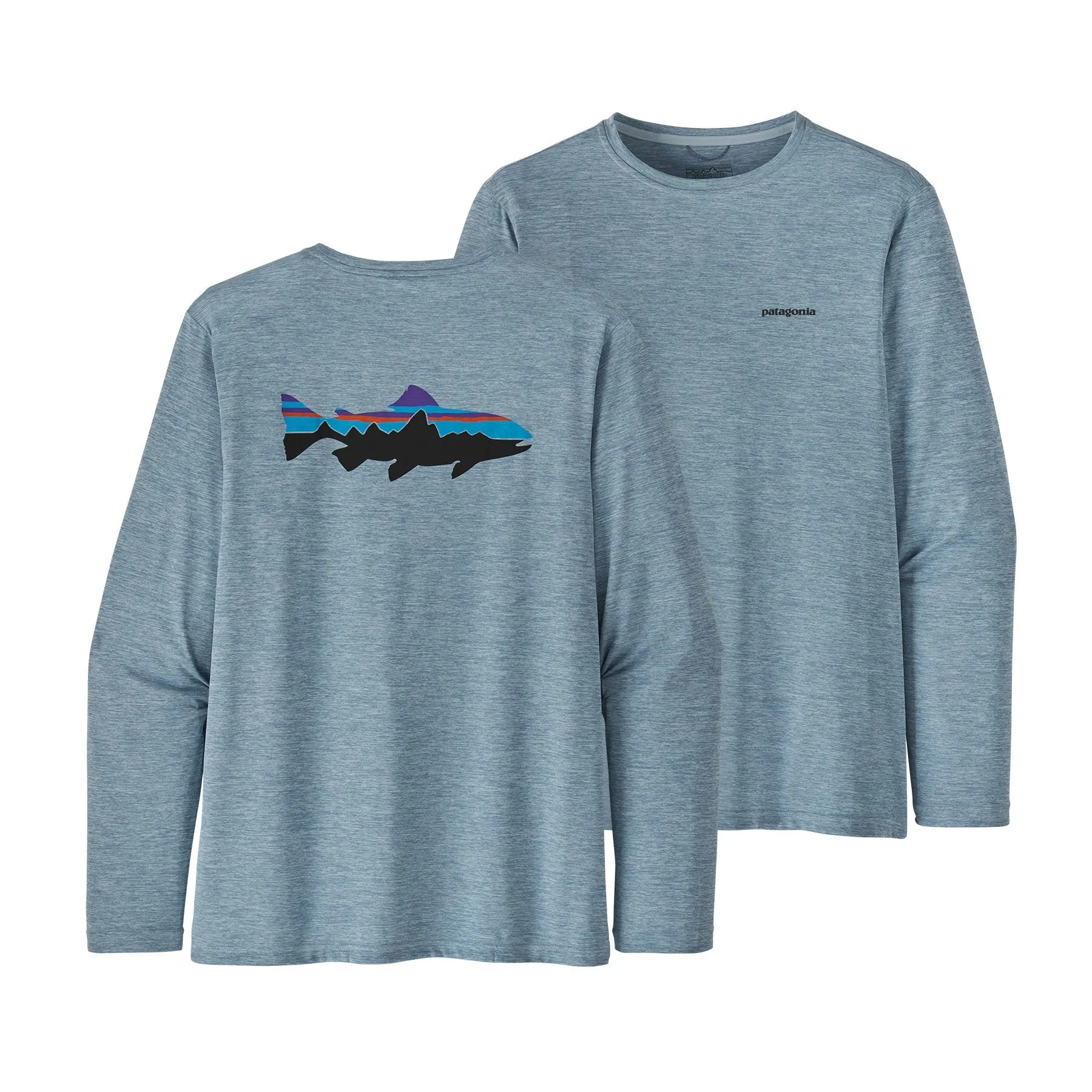 Patagonia Men's Long-Sleeved Capilene Cool Daily Fish Graphic Shirt