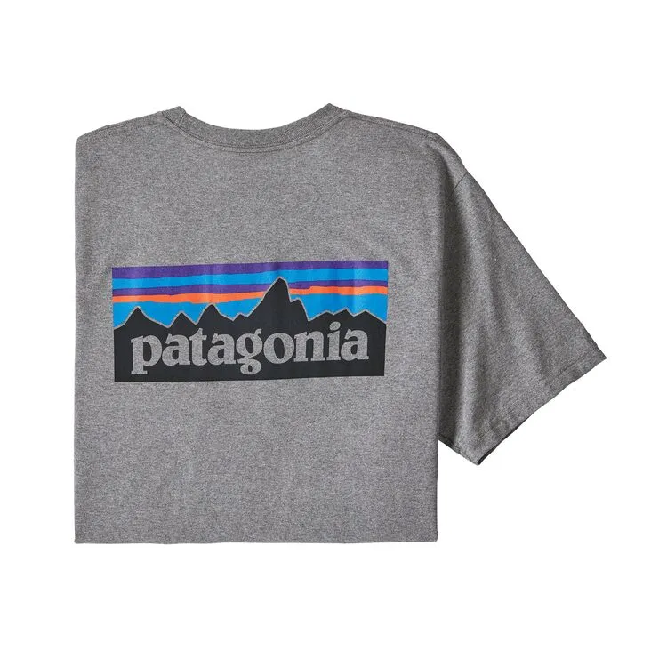 Patagonia - M's P-6 Logo Responsibili-Tee - Gravel Heather