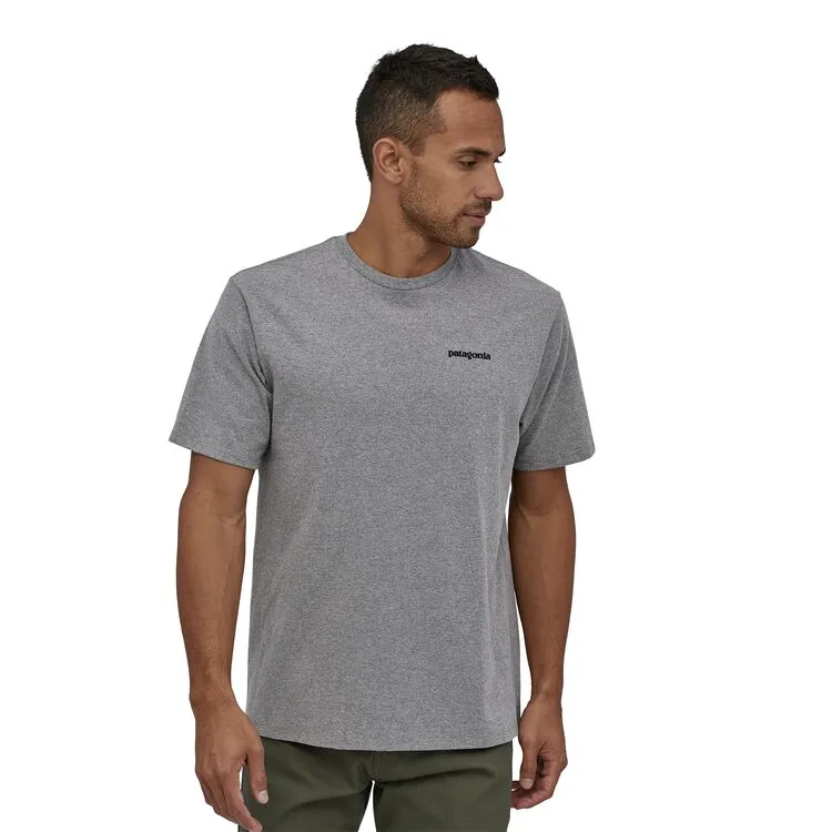 Patagonia - M's P-6 Logo Responsibili-Tee - Gravel Heather