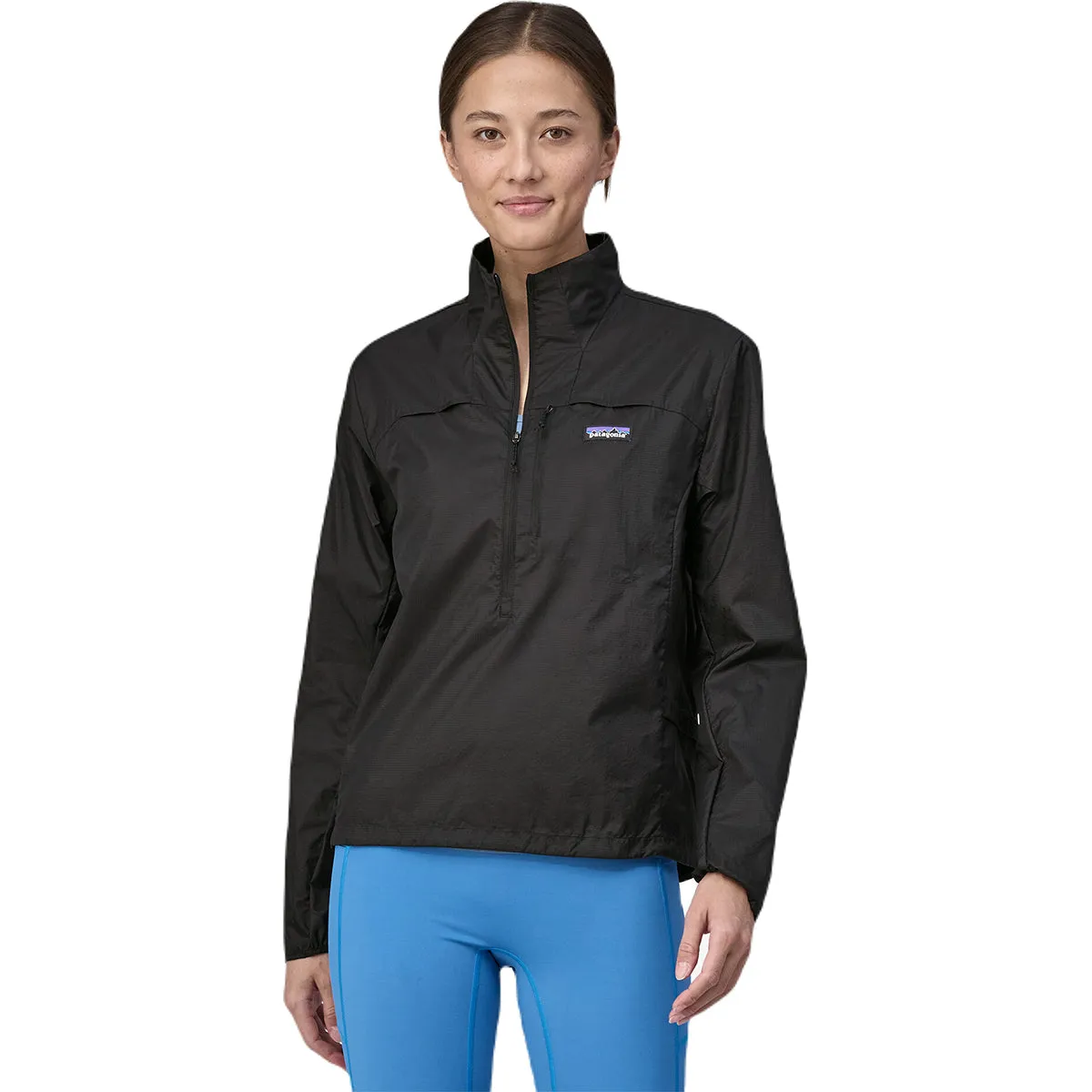 Patagonia Women's Black Houdini Stash 1/2-Zip Pullover