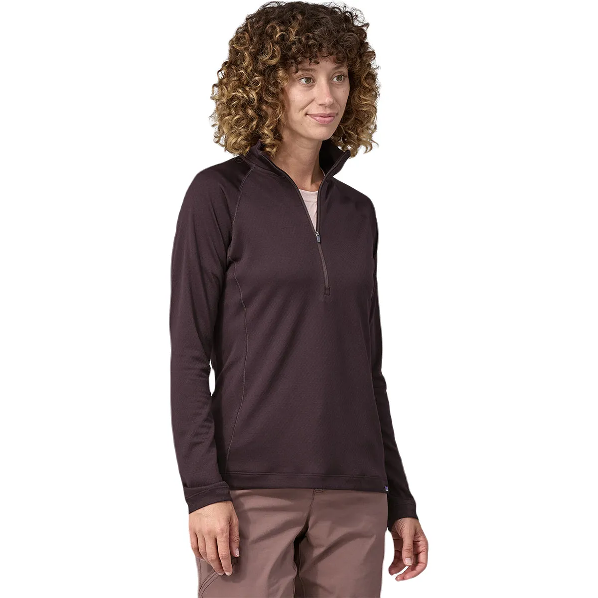 Patagonia Women's Obsidian Plum Capilene Midweight Zip Neck