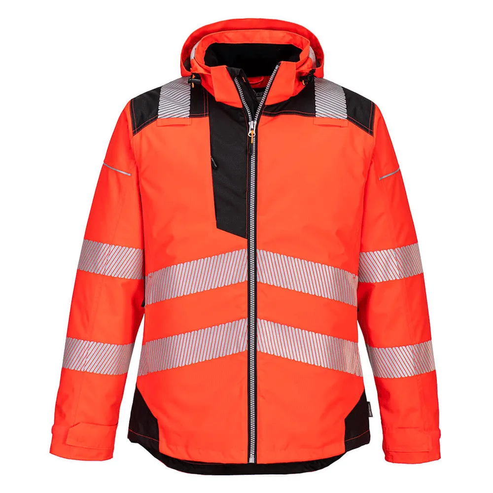 Portwest T400 PW3 Waterproof Hi-Vis Winter Work Jacket Various Colours