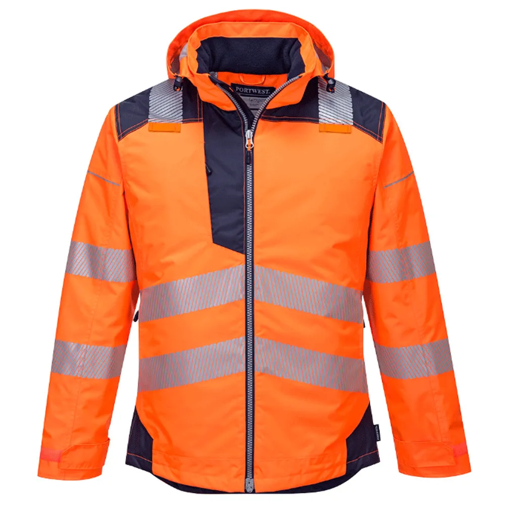 Portwest T400 PW3 Waterproof Hi-Vis Winter Work Jacket Various Colours