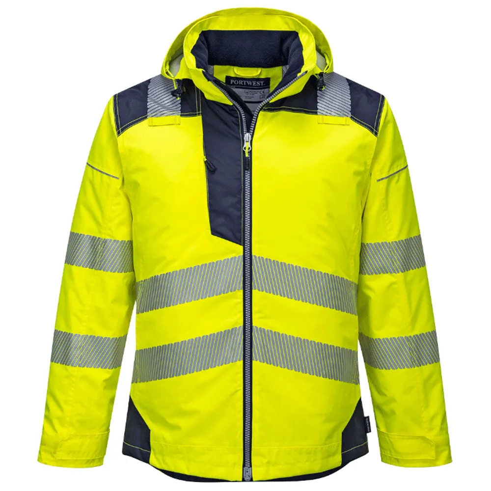 Portwest T400 PW3 Waterproof Hi-Vis Winter Work Jacket Various Colours