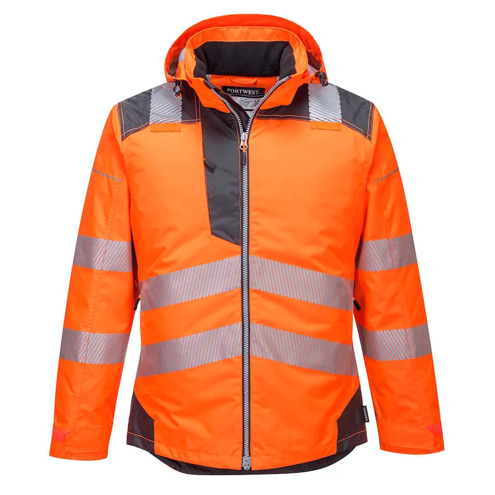 Portwest T400 PW3 Waterproof Hi-Vis Winter Work Jacket Various Colours