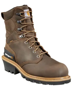 Product Name:  Carhartt 8" Crazy Horse Brown Waterproof Insulated Logger Boot - Composite Toe