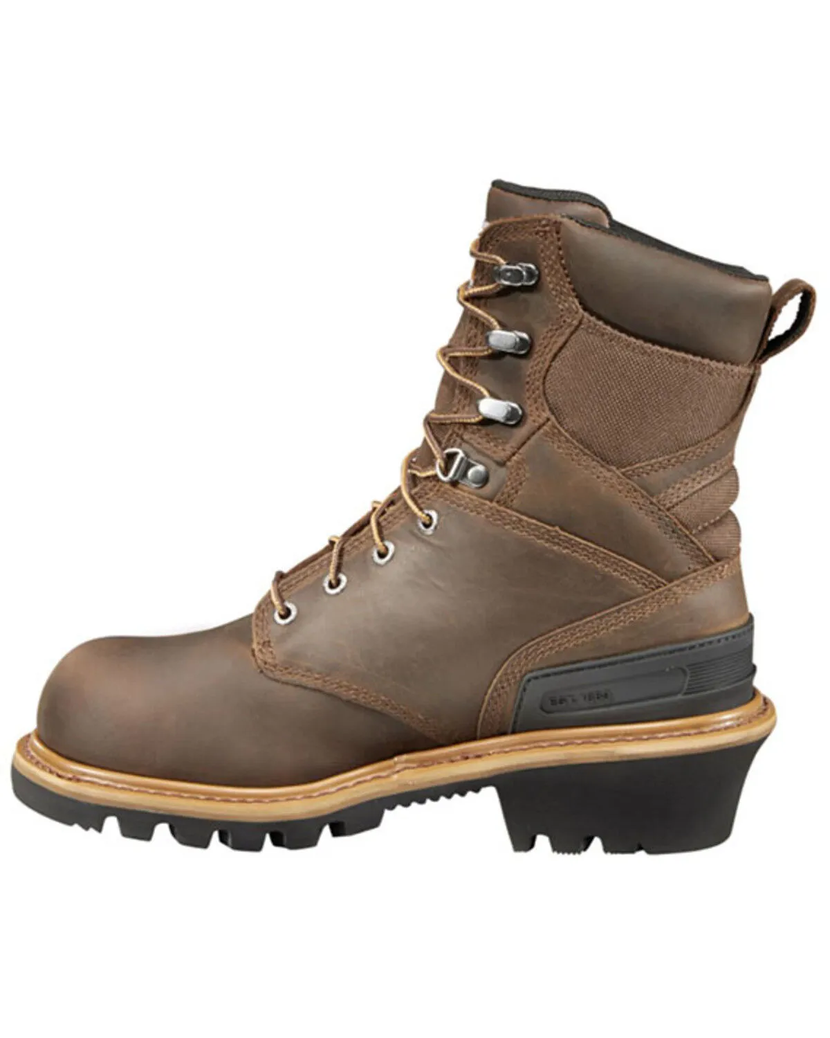 Product Name:  Carhartt 8" Crazy Horse Brown Waterproof Insulated Logger Boot - Composite Toe