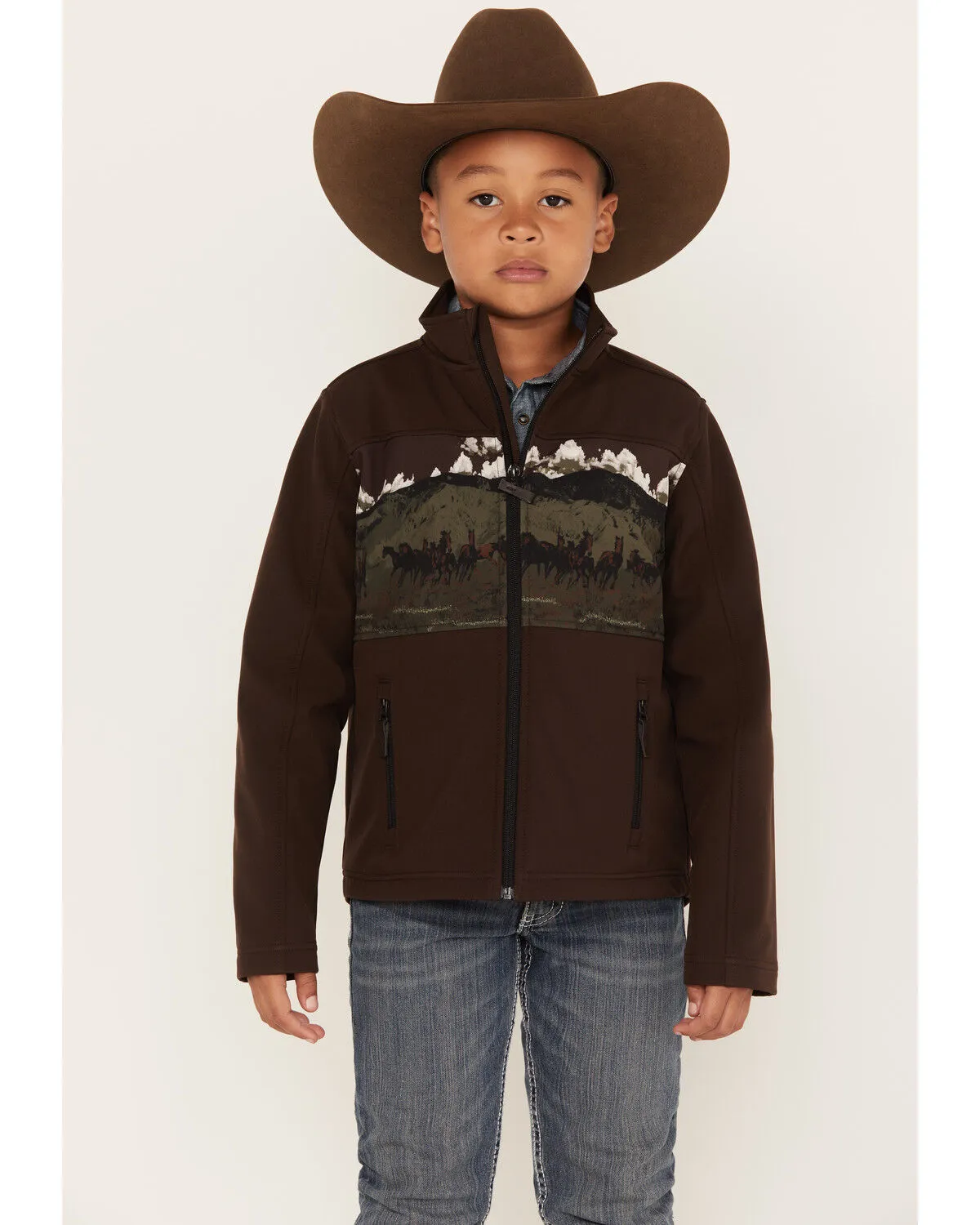 Product Name:  Cody James Boys' Western Scenic Print Softshell Jacket