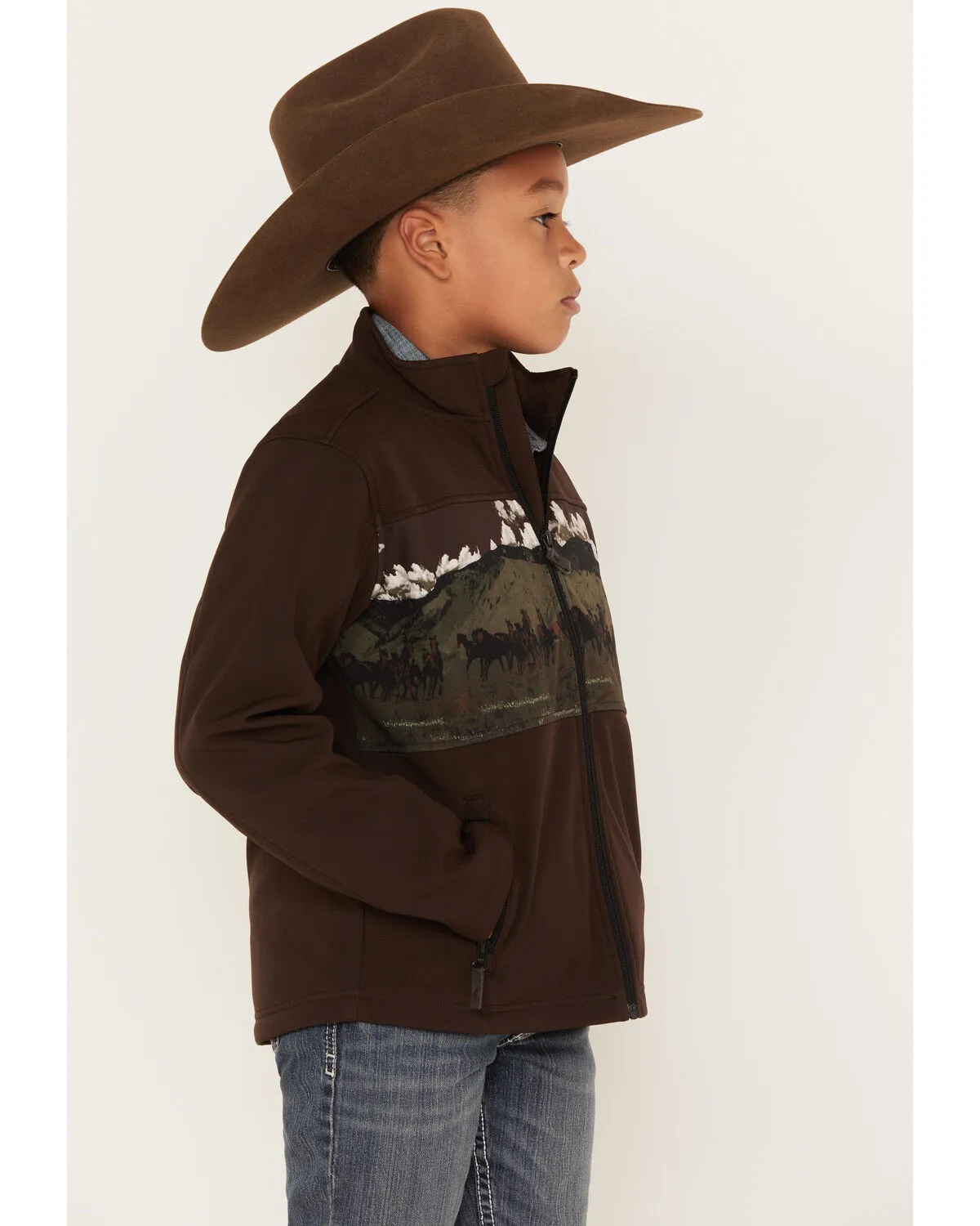 Product Name:  Cody James Boys' Western Scenic Print Softshell Jacket