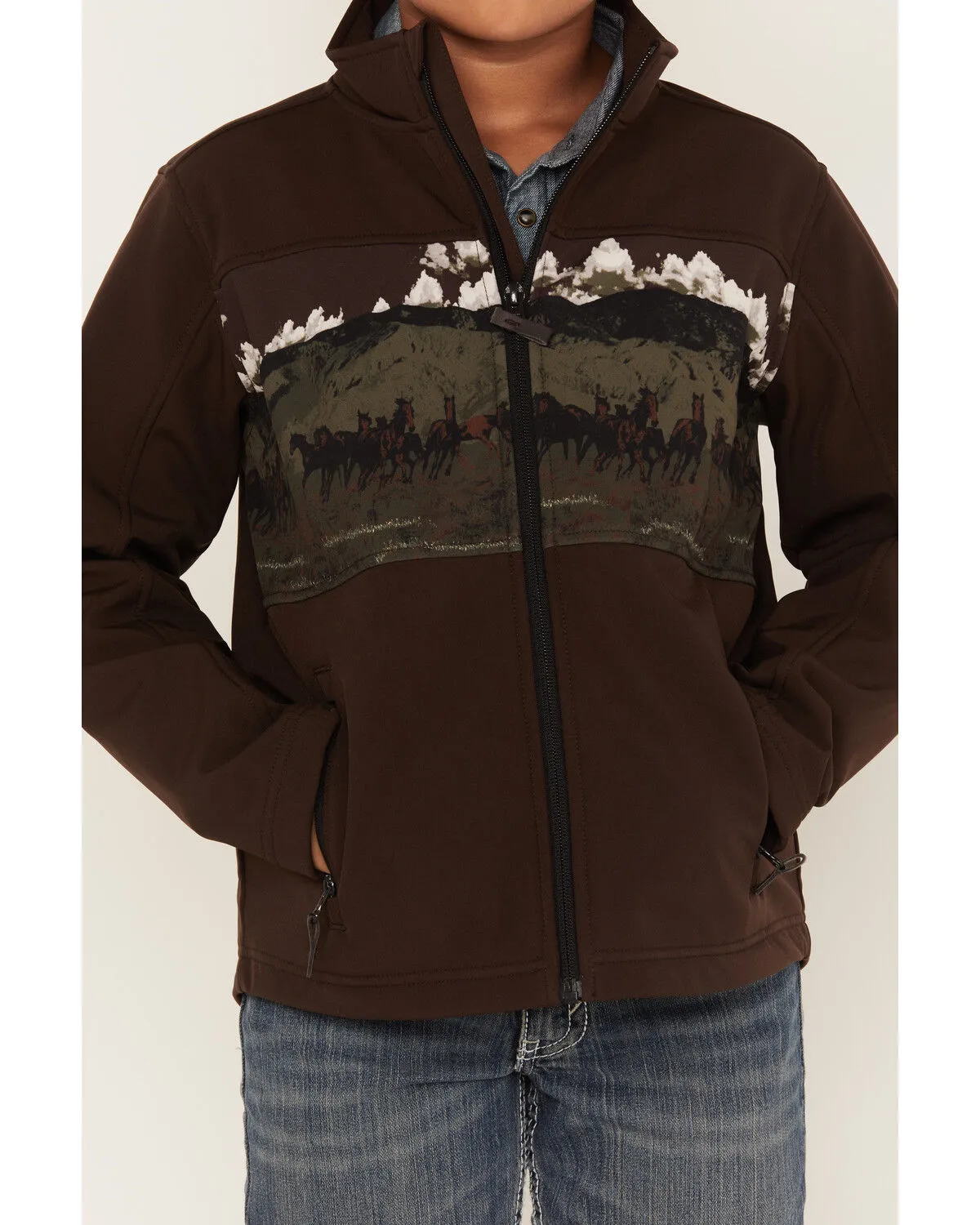 Product Name:  Cody James Boys' Western Scenic Print Softshell Jacket