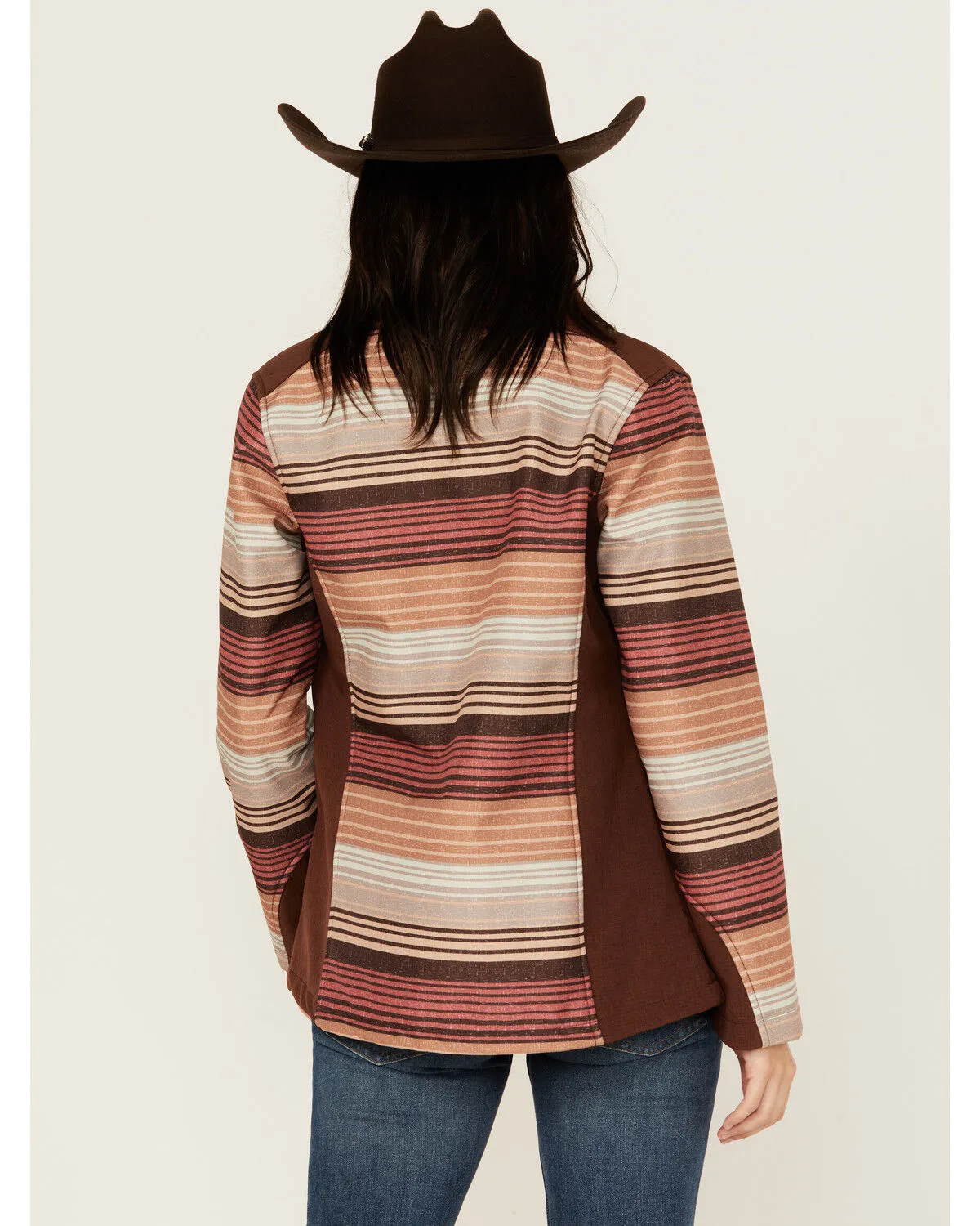 Product Name:  Cowgirl Hardware Women's Desert Serape Striped Softshell Jacket