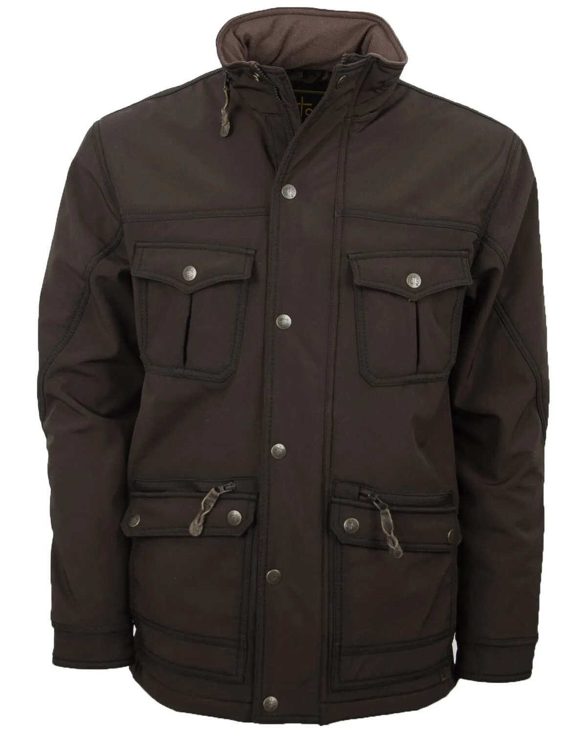 Product Name:  STS Ranchwear Men's Brown The Brazos Softshell Jacket