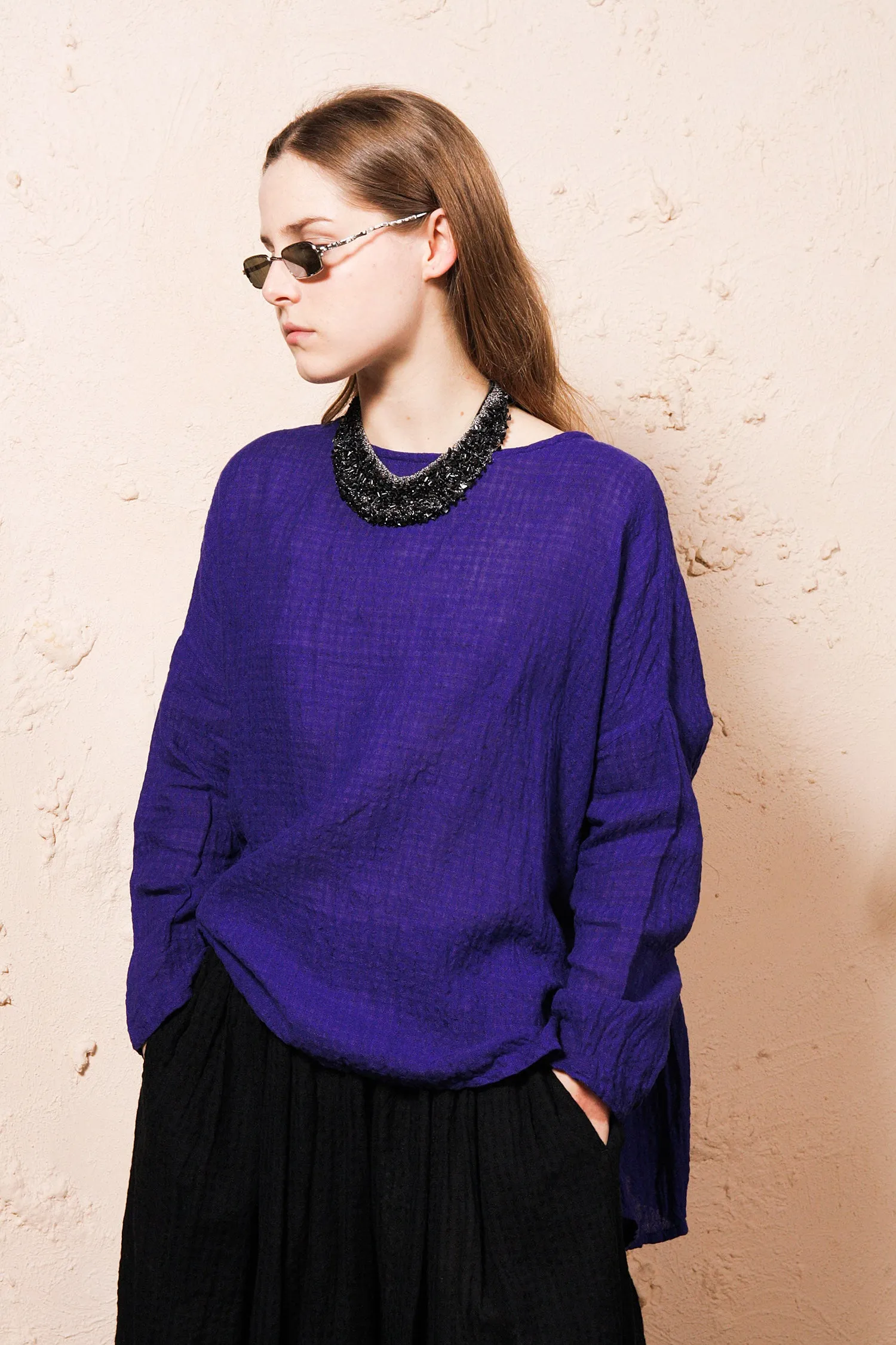 Purple Boil Washer Pullover