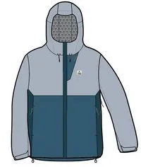 Rainstorm Recycled Waterproof Jacket - Grey Blue/Blue Steel