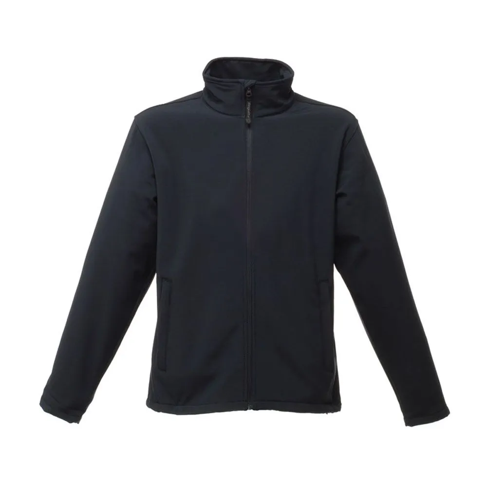 Regatta Mens Reid Water Repellent Wind Resistant Softshell Jacket Black, Navy