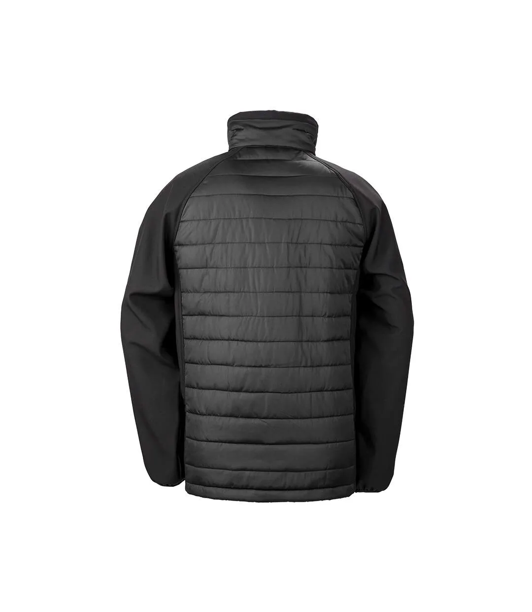 Result Mens Black Compass Padded Soft Shell Jacket (Black/Black) - UTPC3326