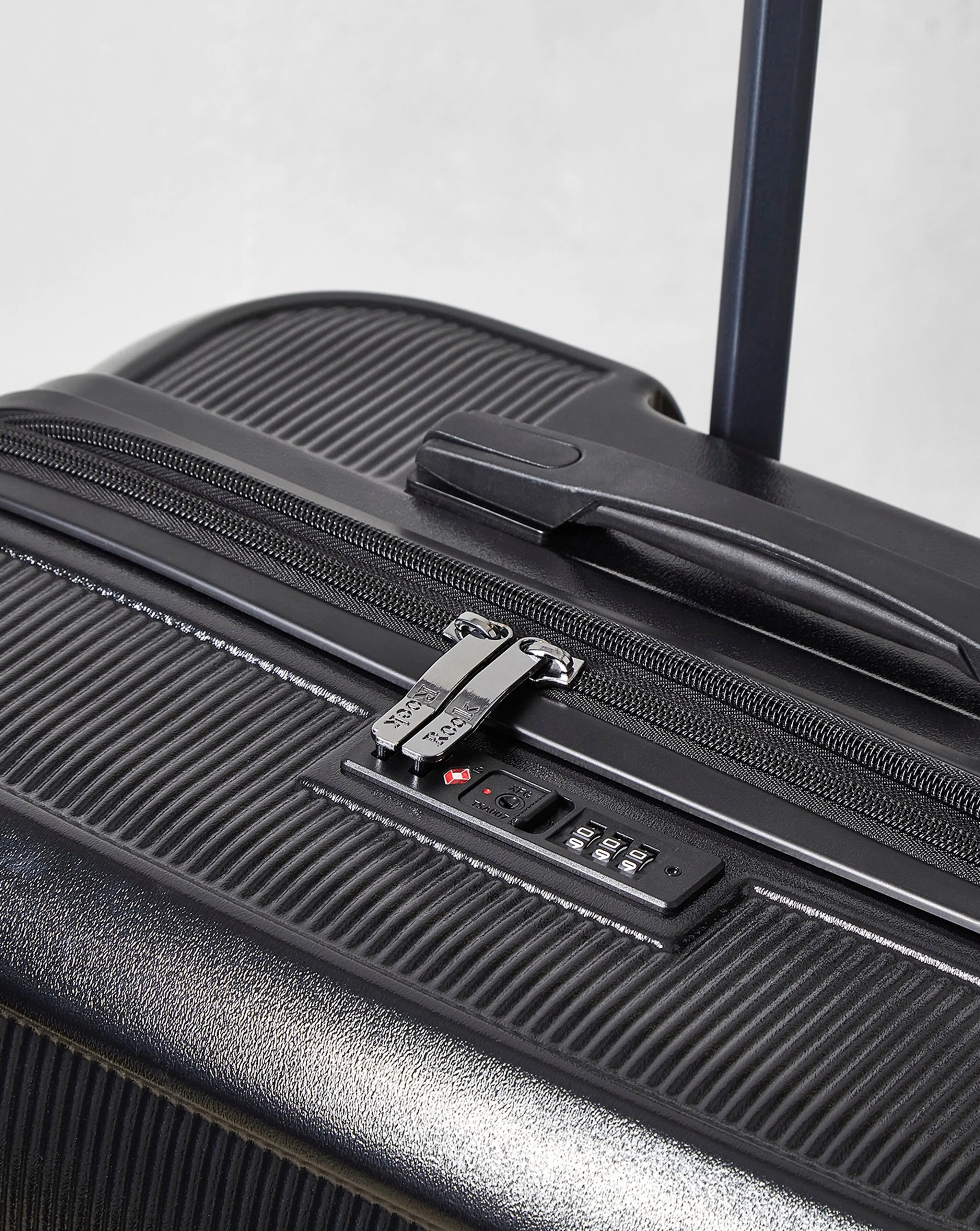 Rock Austin Black Medium Suitcase | Simply Be