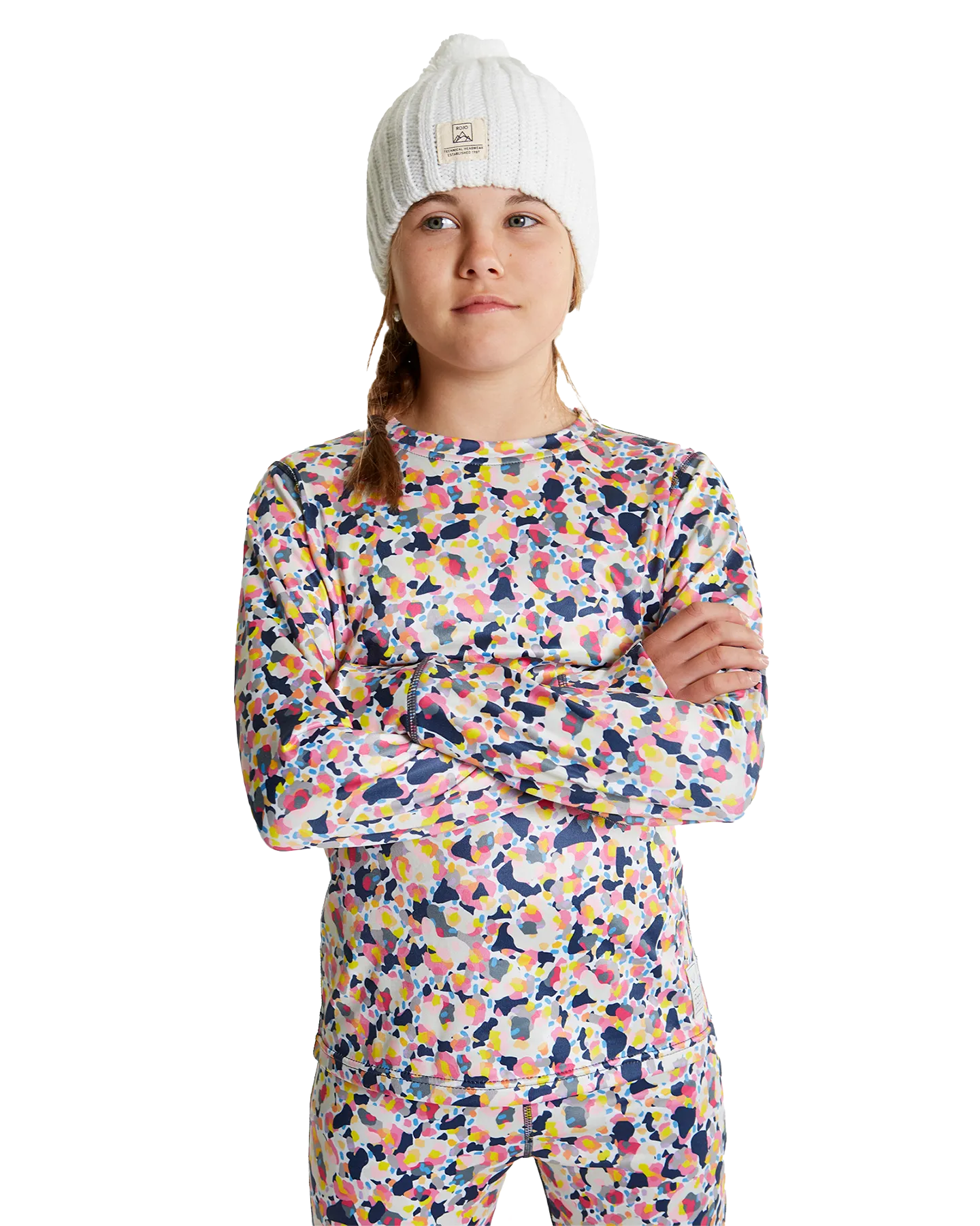 Rojo Jyndie Crewneck Girls' Thermal Top | Shop Long Johns at Trojan Wake Ski Snow & Snow Skiers Warehouse