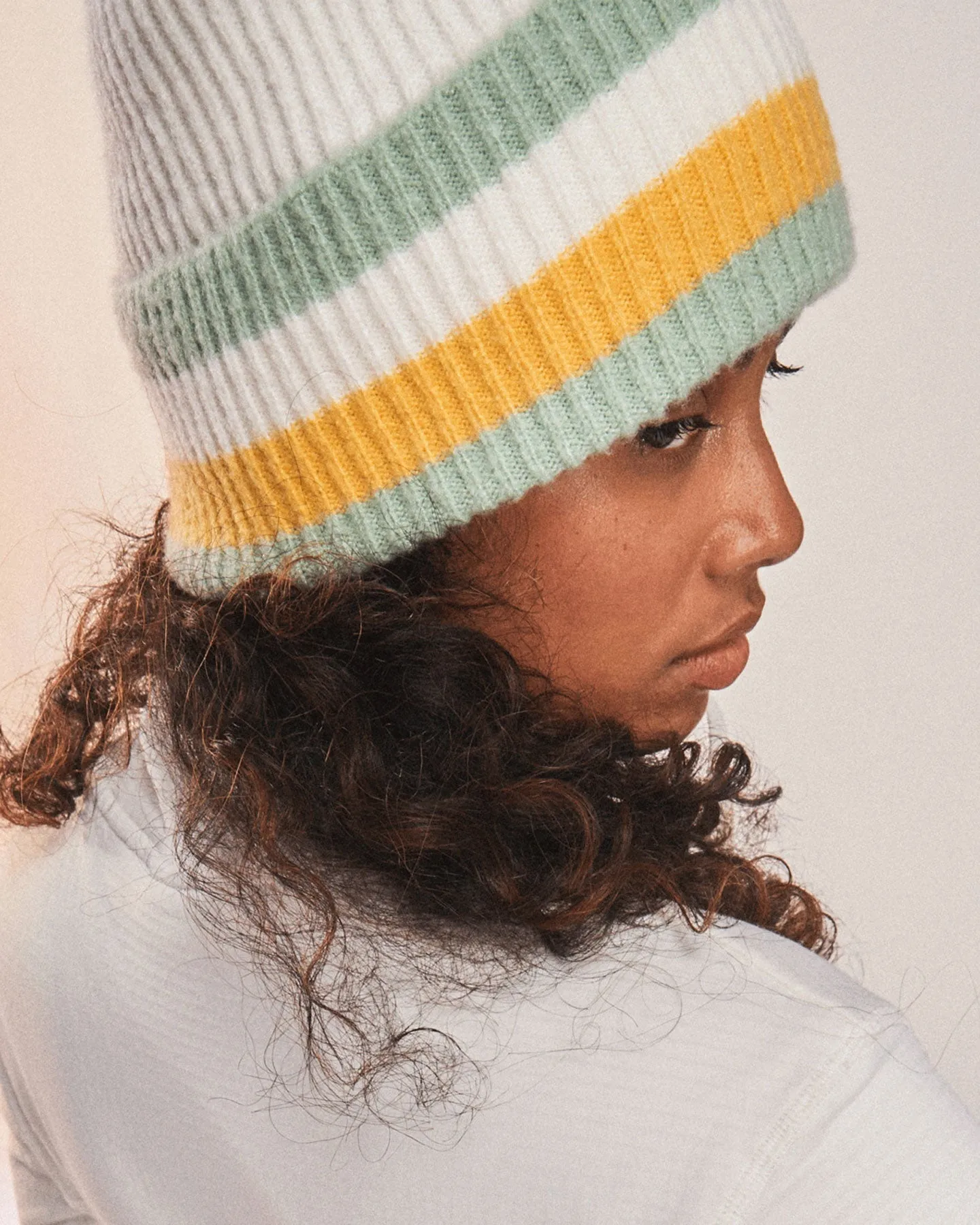 Roxy Women's Gold Hope Beanie - Egret | Shop Headwear at Trojan Wake Ski Snow & Snow Skiers Warehouse