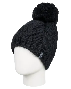 Roxy Women's Winter Beanie - True Black | Shop Headwear at Trojan Wake Ski Snow & Snow Skiers Warehouse