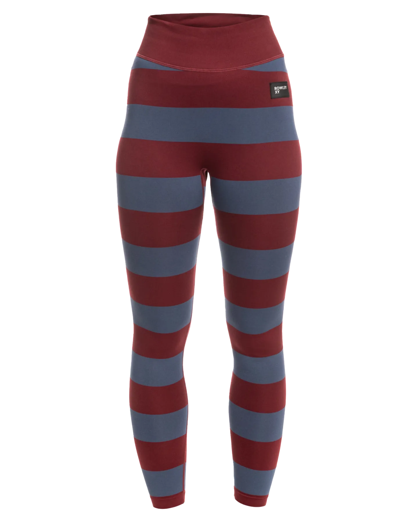 Roxy X Rowley Women's Seamless Technical Leggings - Insignia Blue / Bico Stripes | Shop Long Johns at Trojan Wake Ski Snow &