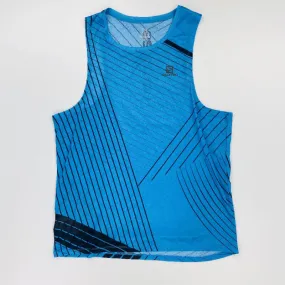 Salomon T-Shirt Sense Aero Tank M - Second Hand Tank top - Men's - Blue - L | Hardloop