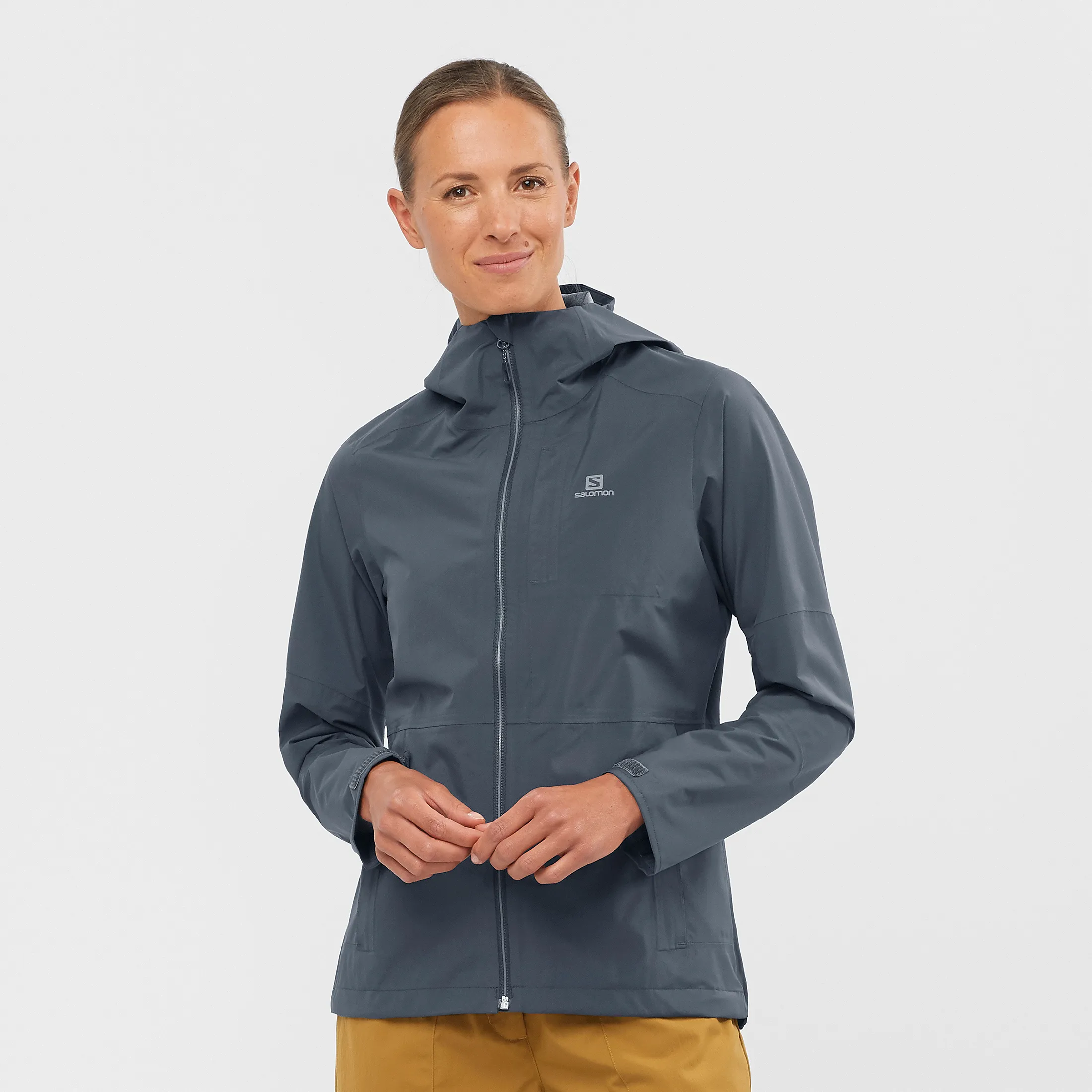 Salomon Women's Outrack 2.5 L Waterproof Jacket Ebony | Buy Salomon Women's Outrack 2.5 L Waterproof Jacket Ebony here