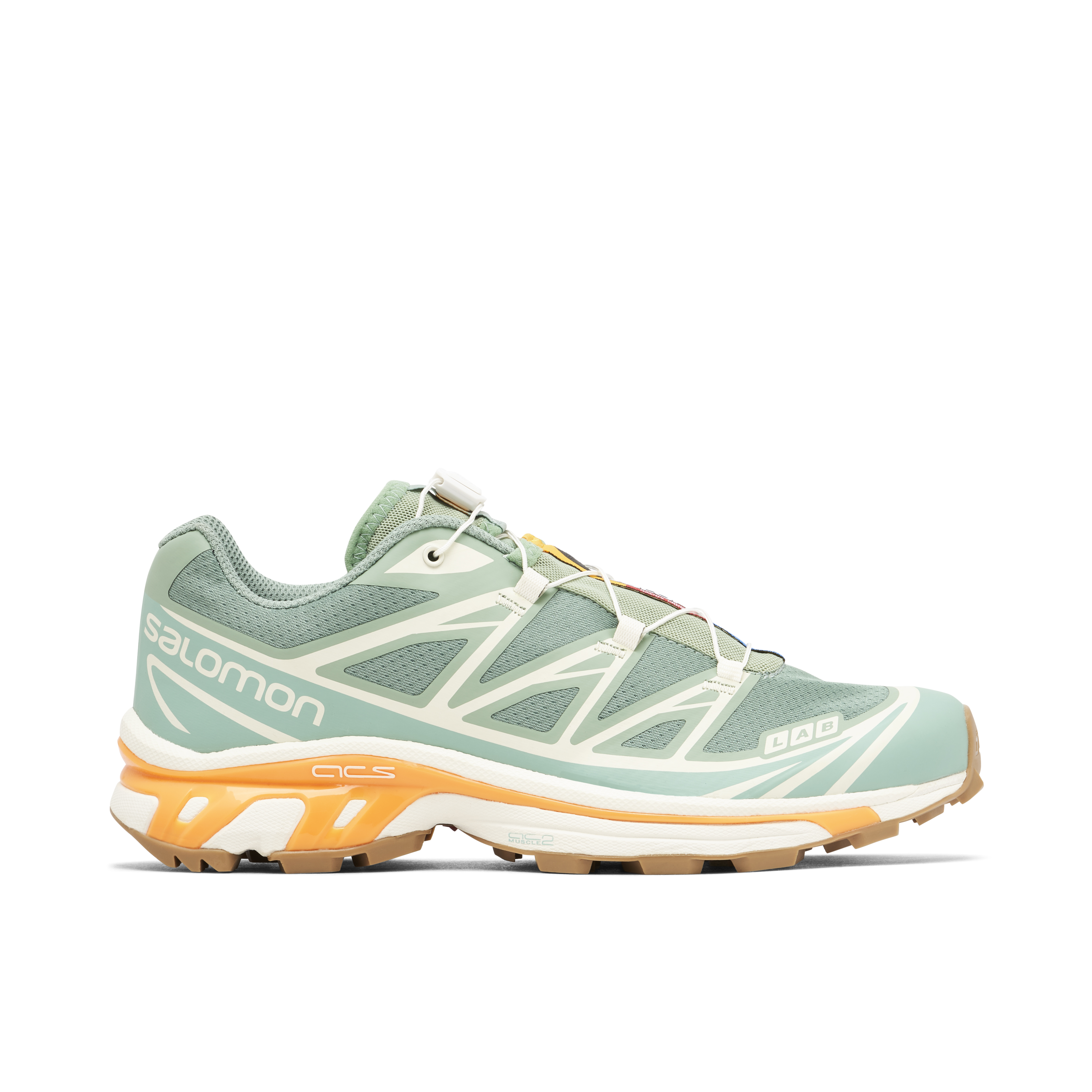 Salomon XT-6 Granite Green Blazing Orange | L47148100 | Laced