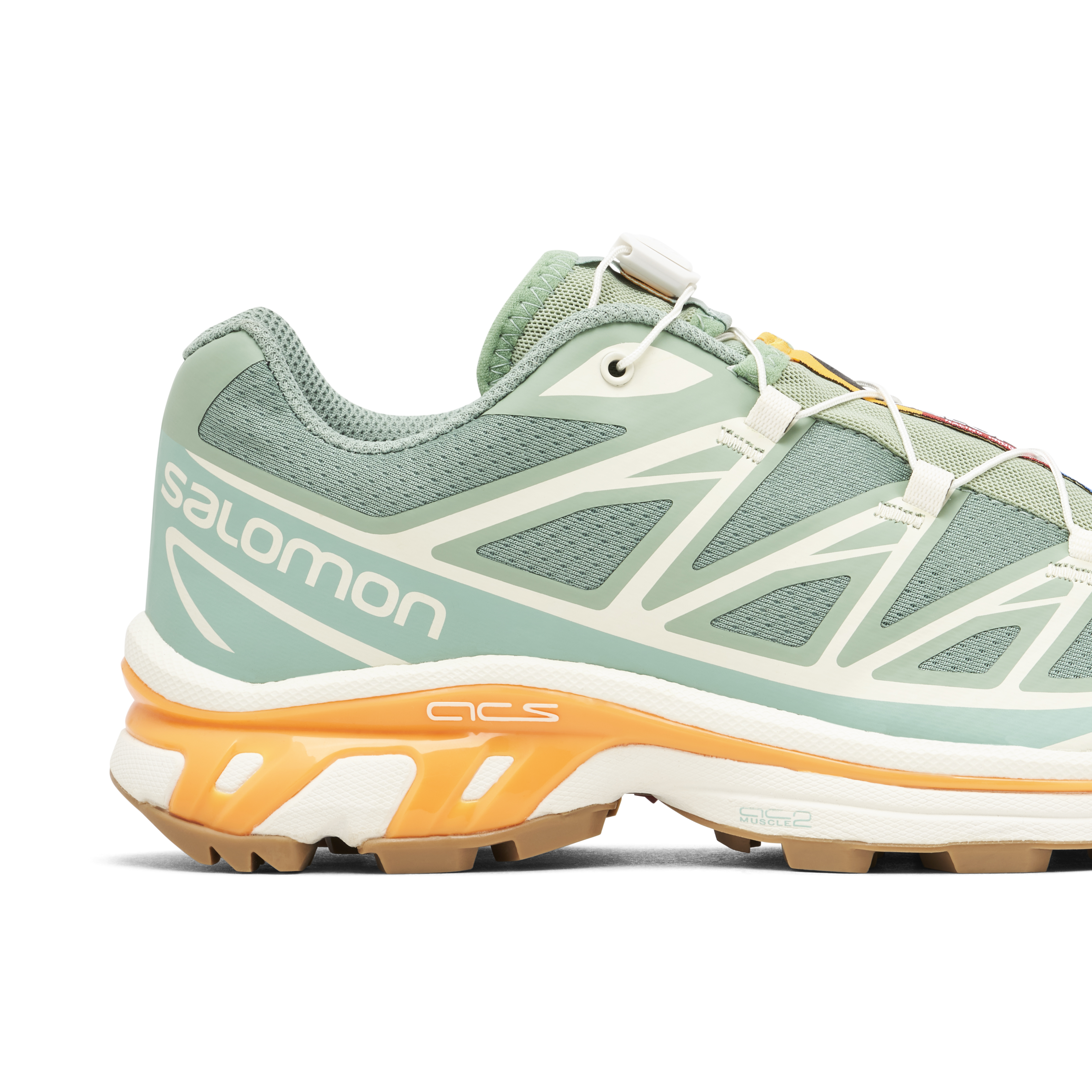 Salomon XT-6 Granite Green Blazing Orange | L47148100 | Laced