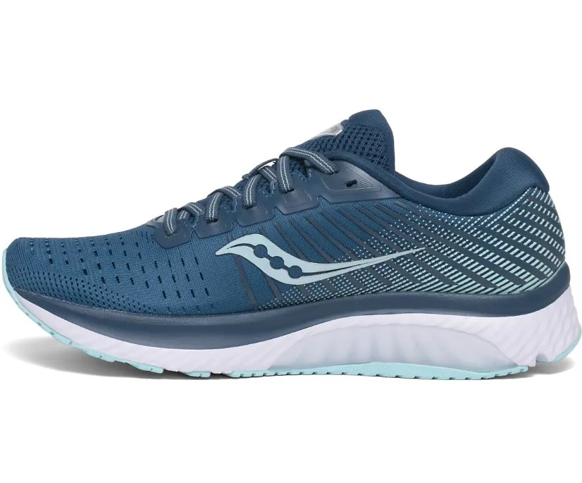 Saucony Womens Guide 13 Running Shoe- Blue/Aqua