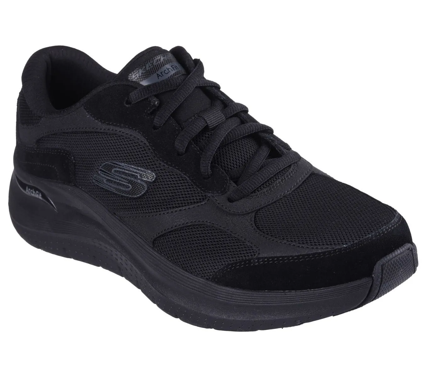 Skechers Arch Fit 2.0 The Keep Lace Up Trainers Black