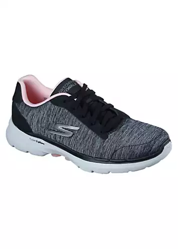 Skechers Womens Dark Grey Go Walk 6 Magic Melody Trainers | Grattan