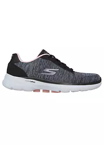 Skechers Womens Dark Grey Go Walk 6 Magic Melody Trainers | Grattan