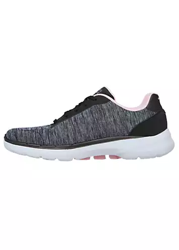 Skechers Womens Dark Grey Go Walk 6 Magic Melody Trainers | Grattan