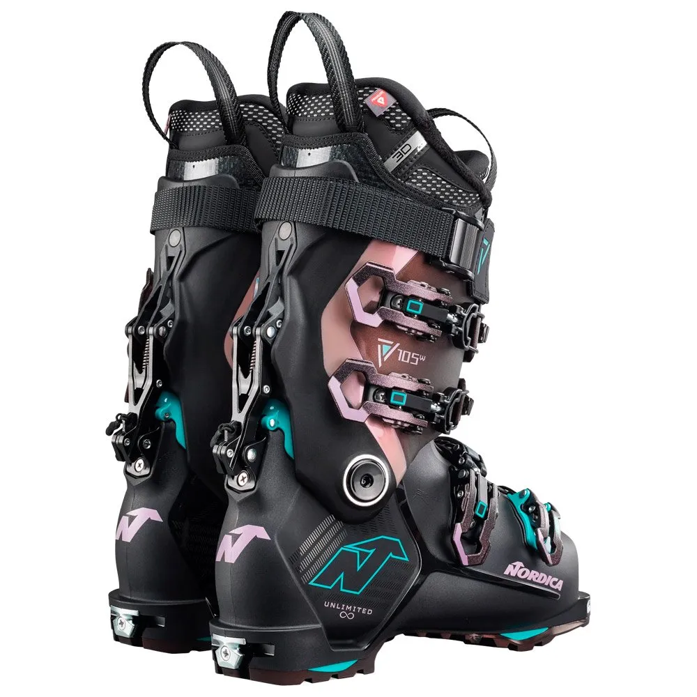 Ski touring boot Nordica ---Unlimited 105 W Dyn Black Irid Purple Red