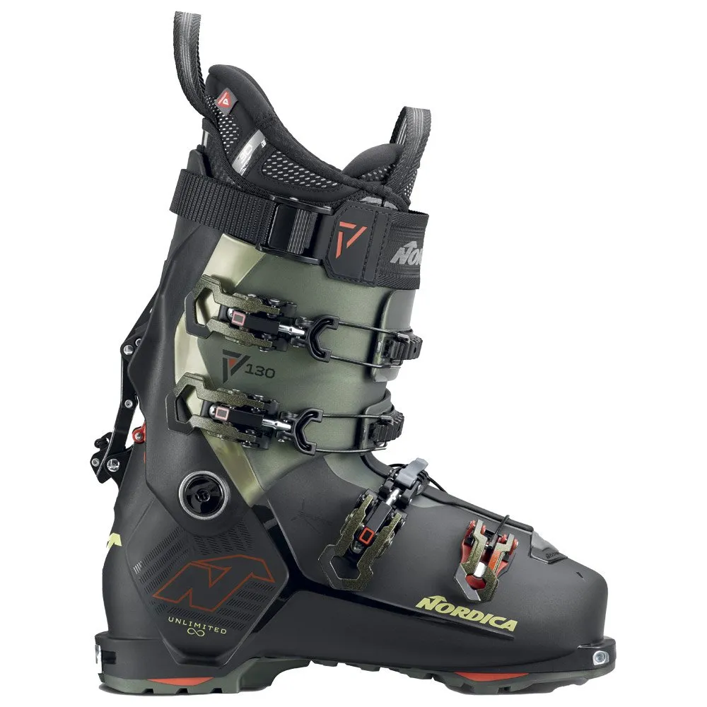 Ski touring boot Nordica ---Unlimited 130 Dyn Black Irid Green Red