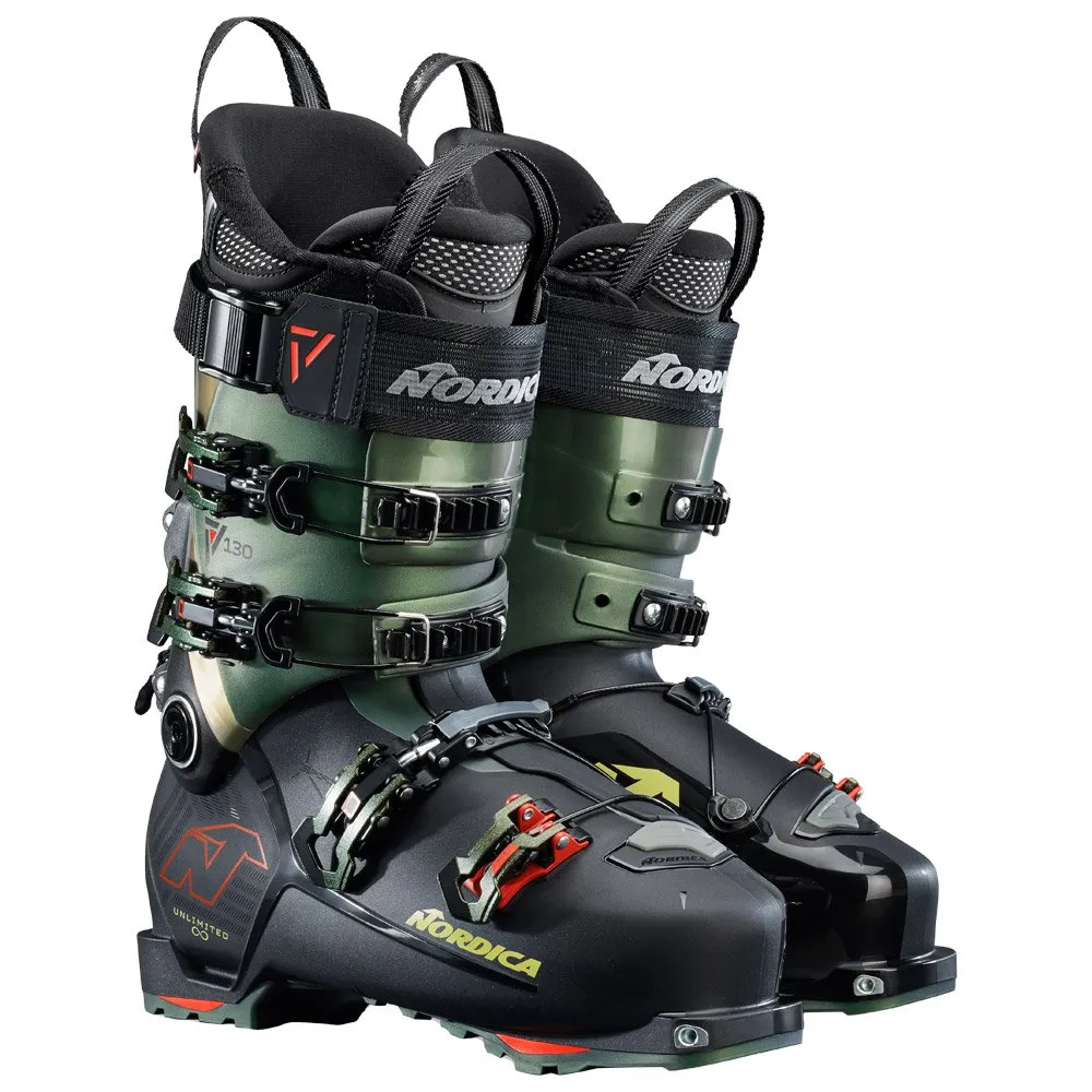 Ski touring boot Nordica ---Unlimited 130 Dyn Black Irid Green Red