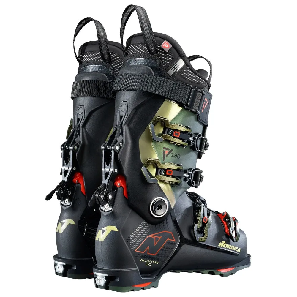 Ski touring boot Nordica ---Unlimited 130 Dyn Black Irid Green Red