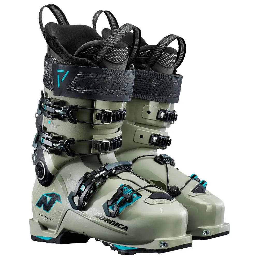 Ski touring boot Nordica ---Unlimited 95 W Dyn Light Green Black Light Blue