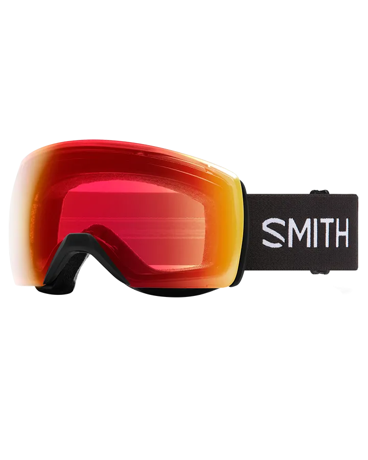 Smith Skyline XL Snow Goggles - Black / ChromaPop Photochromic Red Mirror - 2023