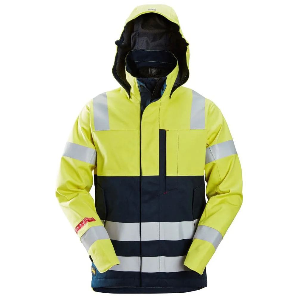 Snickers 1361 ProtecWork Waterproof Shell Jacket Hi-Vis Class 3