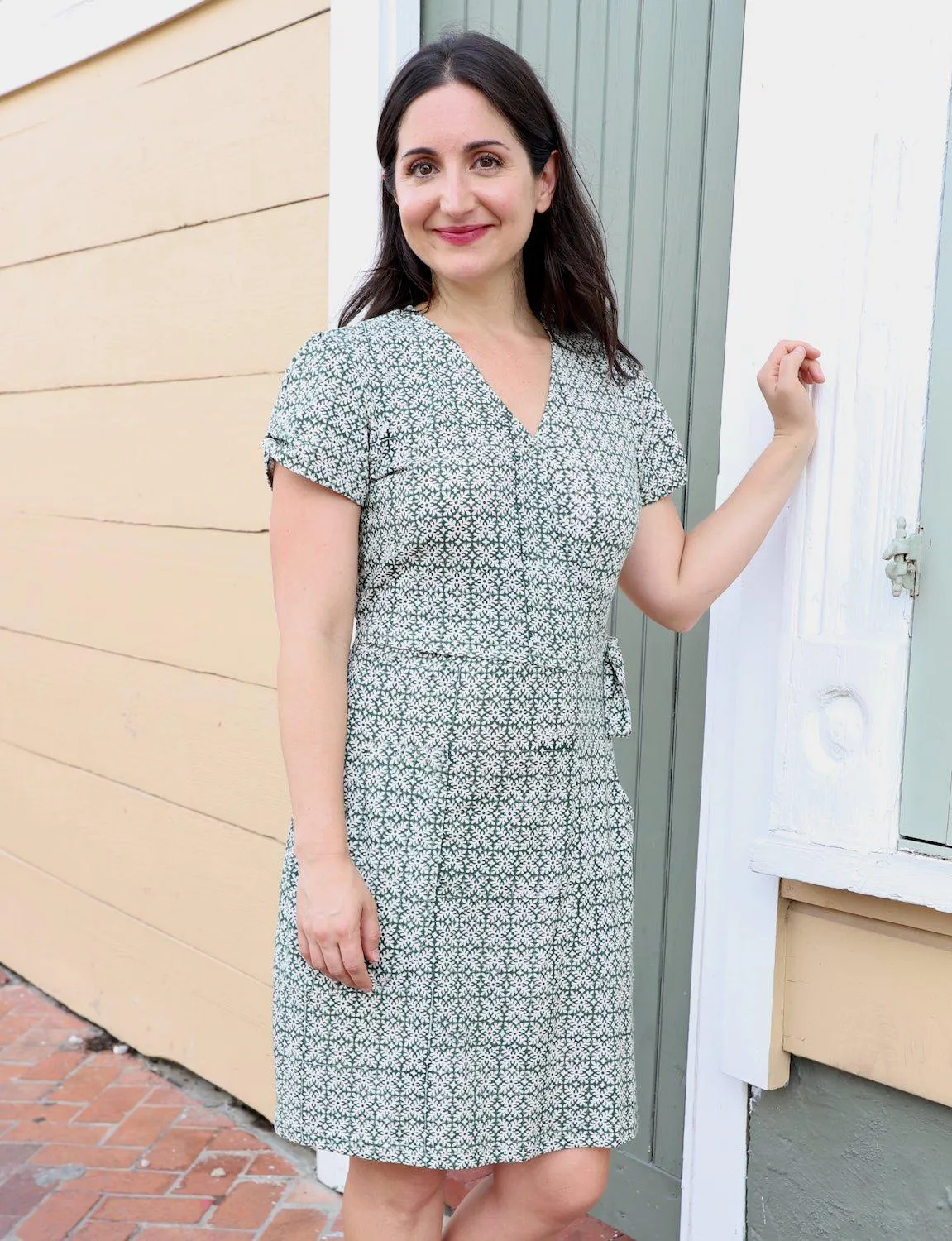 Snow Flake Organic Wrap Dress