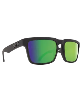 Spy Helm Matte Black - Happy Bronze Polar With Green Spectra Mirror | Shop Sunglasses at Trojan Wake Ski Snow & Snow Skiers 