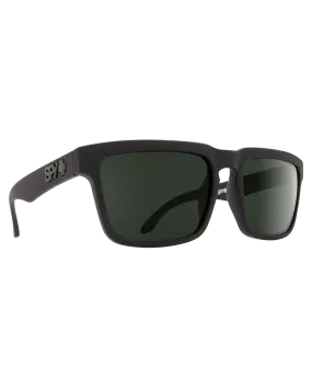 Spy Helm Soft Matte Black - Happy Gray Green | Shop Sunglasses at Trojan Wake Ski Snow & Snow Skiers Warehouse