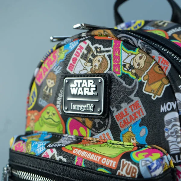 Star Wars x Loungefly Kawaii Stickers Mini Backpack