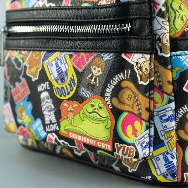 Star Wars x Loungefly Kawaii Stickers Mini Backpack