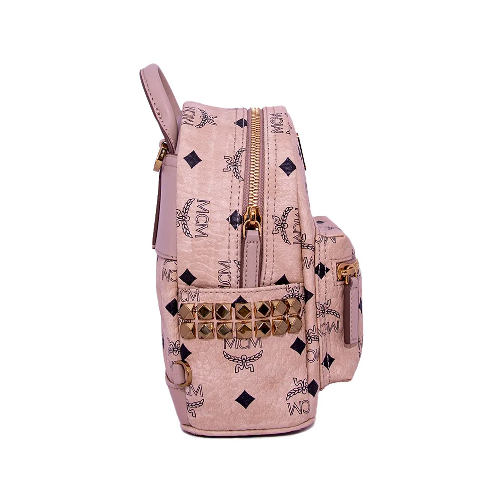 Stark Bebe Boo Backpack In Visetos Small - Beige